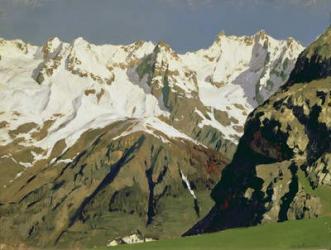 Mont Blanc Mountains, 1897 (oil on canvas) | Obraz na stenu