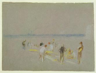 Cricket on the Goodwin Sands (chalk, w/c & bodycolour on paper) | Obraz na stenu