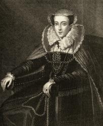 Mary Queen of Scots (1542-87) (engraving) | Obraz na stenu
