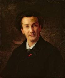 Portrait of Francois Coppee (1842-1908) (oil on canvas) | Obraz na stenu