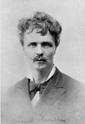 August Strindberg, 1st January, 1884 (b/w photo) | Obraz na stenu