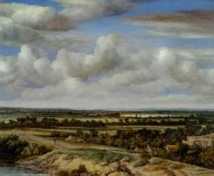 An Extensive Landscape with a Road by a River, 1655 (oil on canvas) | Obraz na stenu