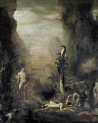 Hercules and the Lernaean Hydra, after Gustave Moreau, c.1876 (oil on canvas) | Obraz na stenu