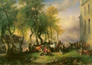 Cattlemarket on Maria Plain, 1837 | Obraz na stenu