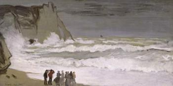 Rough Sea at Etretat, 1868-69 (oil on canvas) | Obraz na stenu