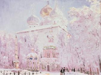 Winter in the Trinity-St. Sergius Lavra in Sergiyev Posad, c.1910 (oil on canvas) | Obraz na stenu