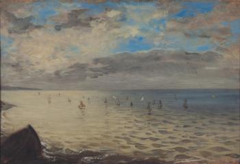 Sea Viewed from the Heights of Dieppe (oil on canvas) | Obraz na stenu