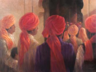 Temple Steps, 2012 (acrylic on canvas) | Obraz na stenu