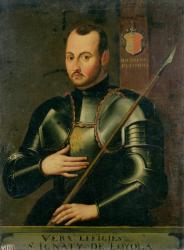 Saint Ignatius of Loyola (1491-1556) (oil on canvas) | Obraz na stenu