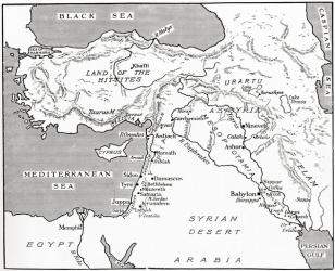 Map of the Babylonian, Assyrian and Hittite empires. From Hutchinson's History of the Nations, published 1915. | Obraz na stenu