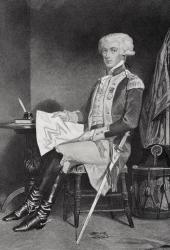 Portrait of Marie-Joseph-Paul-Yves-Roch-Gilbert Du Motier, Marquis de La Fayette (or Lafayette) (1757-1834) | Obraz na stenu