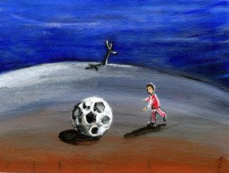 I Found a Great Big Football, 2005, (oil on paper) | Obraz na stenu