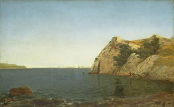 Beacon Rock, Newport Harbour, 1857 (oil on canvas) | Obraz na stenu