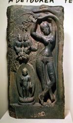 Queen Maya giving birth to the future Buddha (limestone) | Obraz na stenu