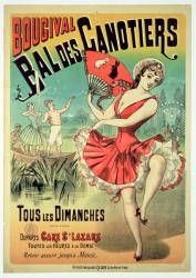 Poster for the 'Bal des Canotiers, Bougival' (colour litho) | Obraz na stenu