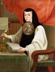 Sister Juana Ines de la Cruz (1648-95) (oil on canvas) | Obraz na stenu