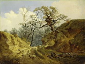 Crown Point, Whitlingham, near Norwich, 1855 (oil on canvas) | Obraz na stenu