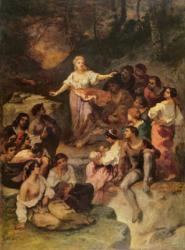 Gypsy Encampment, 1848 (oil on canvas) | Obraz na stenu