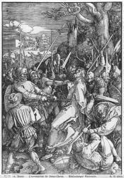 The Arrest of Jesus Christ, 1510 (woodcut) (b/w photo) | Obraz na stenu