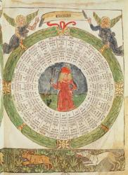 Astrological Table of Venus, from 'The Book of Fate' by Lorenzo Spirito Gualtieri (printed paper) | Obraz na stenu