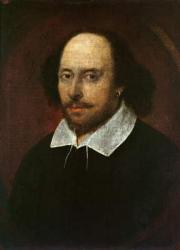 Portrait of William Shakespeare (1564-1616) c.1610 (oil on canvas) | Obraz na stenu