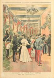The Centenary of the Ecole Polytechnique: A ball at the Trocadero, from the illustrated supplement of 'Le Petit Journal, 28th May 1894 (colour litho) | Obraz na stenu