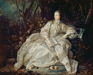 Madame de Pompadour (1721-64) (oil on canvas) | Obraz na stenu