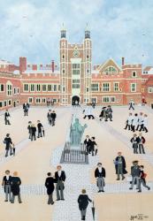 Eton College School Yard, 1991 (w/c) | Obraz na stenu