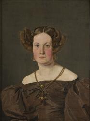 Mrs Th Petersen, nee Roepstorff, 1833 (oil on canvas) | Obraz na stenu