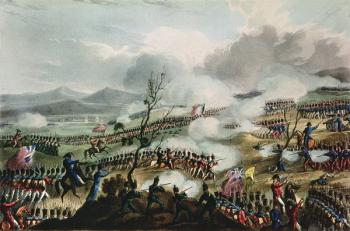 Battle of Nivelle, 10th November, 1813, engraved by Thomas Sutherland, 1813 (engraving) | Obraz na stenu