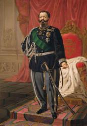 Portrait of Victor Emmanuel II of Italy (oil on canvas) | Obraz na stenu