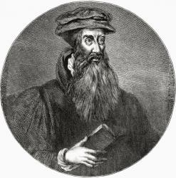 John Knox, from 'Scottish Pictures Drawn with Pen and Pencil', by Samuel G. Green, published in 1886 (litho) | Obraz na stenu