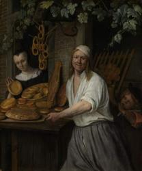 The Baker Arent Oostwaard and his Wife Catherina Keizerswaard, 1658 (oil on panel) | Obraz na stenu