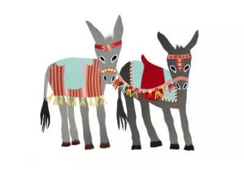 Donkeys, 2014, (cut paper) | Obraz na stenu