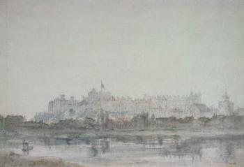 Windsor Castle from the River, 19th century (drawing) | Obraz na stenu