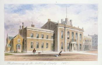 Royal Artillery House, Finsbury Square, 1851 (w/c on paper) | Obraz na stenu
