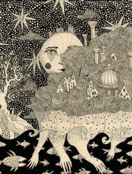 By the Starlight, 2013, (pen and ink on paper) | Obraz na stenu