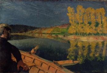 The Oarsman, 1897 (oil on card) | Obraz na stenu