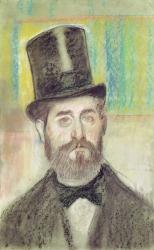 Man in an Opera Hat (pastel on paper) | Obraz na stenu