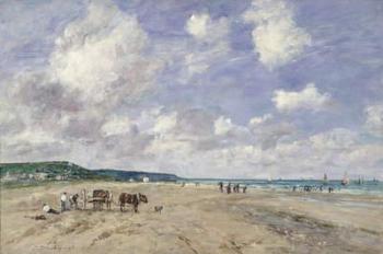 The Beach at Tourgeville, 1893 (oil on canvas) | Obraz na stenu