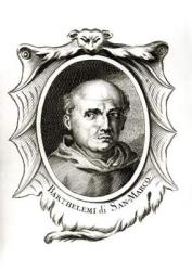 Portrait of Fra. Bartolomeo di San Marco (engraving) (b/w photo) | Obraz na stenu