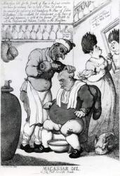 Massacar Oil, an oily puff for soft heads, 1814 (etching) | Obraz na stenu