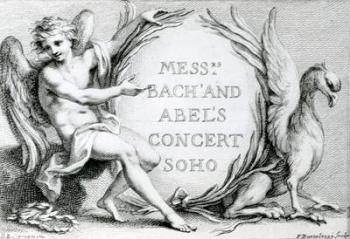 Bach and Abel's Concert Soho, 1870 (egraving) | Obraz na stenu