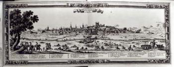 View of Perpignan, southern France, c.1645 (engraving) (b/w photo) | Obraz na stenu