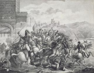 Death of Josef Sulkowski, 1799 (litho) | Obraz na stenu