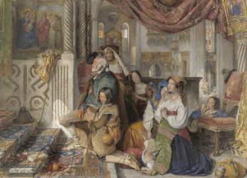 Roman Pilgrims, 1854 (w/c & gouache over graphite) | Obraz na stenu