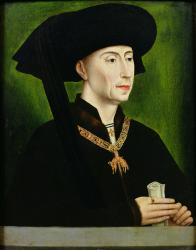 Portrait of Philippe le Bon (1396-1467) Duc de Bourgogne (oil on panel) | Obraz na stenu