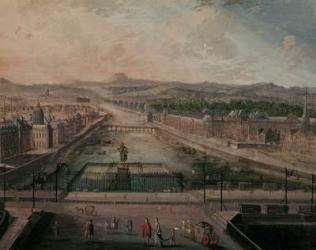 View of Place Dauphine and the Seine | Obraz na stenu