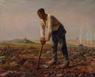 Man with a Hoe, c.1860-62 (oil on canvas) | Obraz na stenu