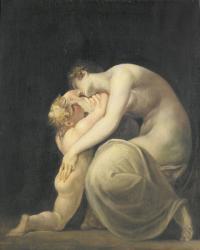 Tekemessa and Eurysakes, c.1800-10 (oil on canvas) | Obraz na stenu